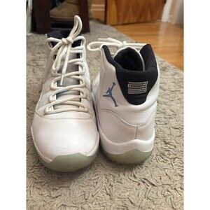 Jordan Air Jordan 11 Retro Legend Blue High Top Sneakers White Blue Patent Leat…